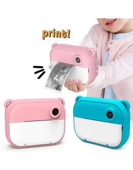 Детски фотоапарат с принтер и селфи камера